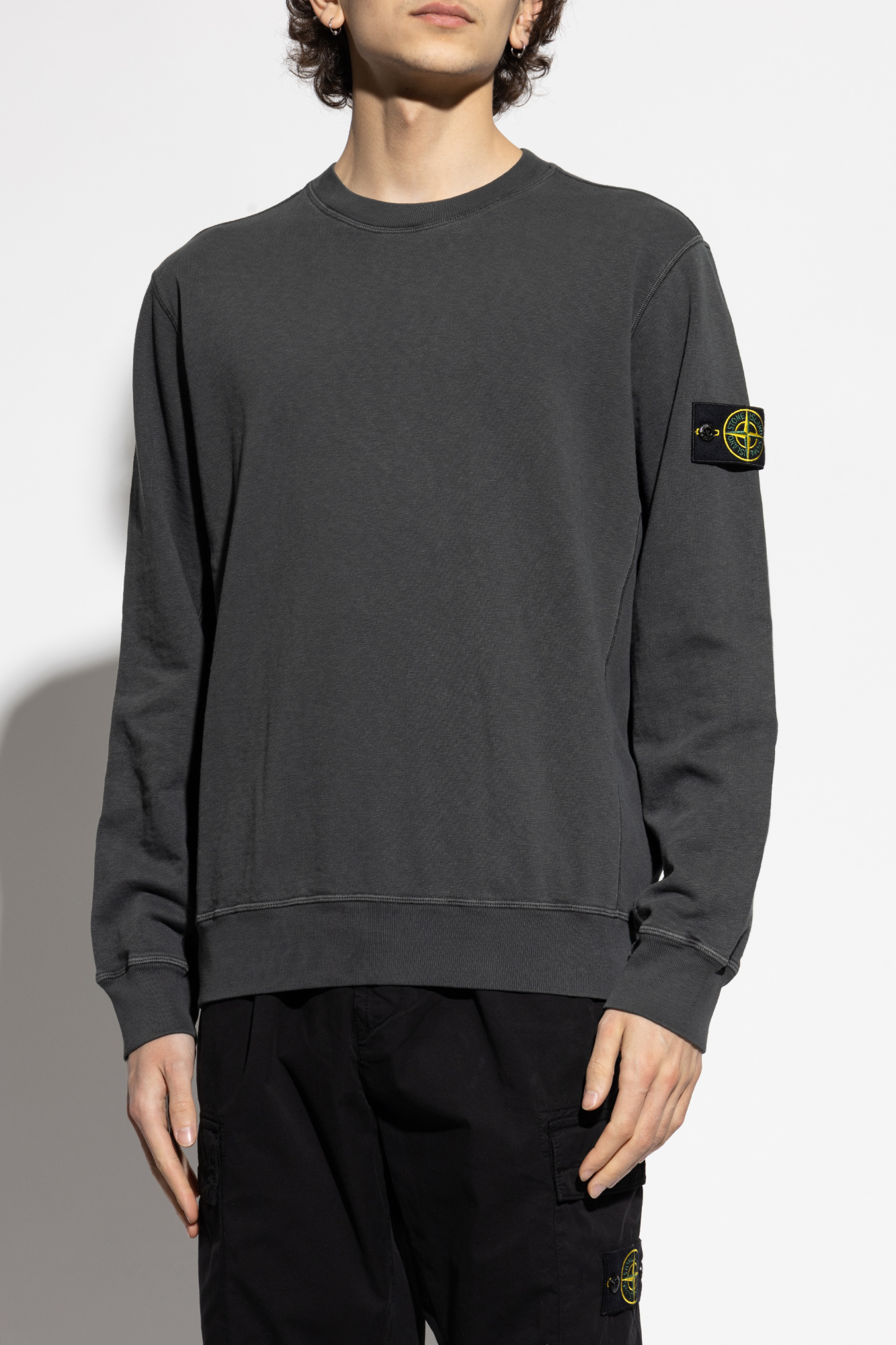 Stone Island Sweatshirt with logo patch | Men's Clothing